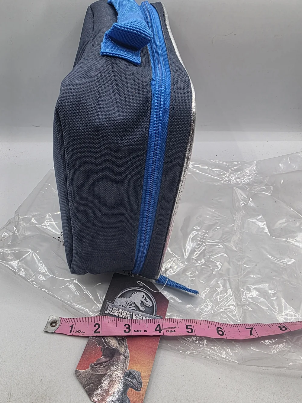 Jurassic World Lunch Bag Insulated T-Rex Dinosaur Zipper Around
